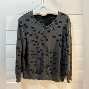 LUISA CERANO – Silk, Merino & Cashmere Cardigan (Size 14 / 46)